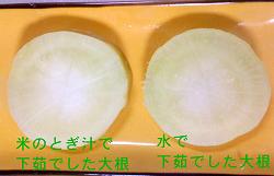 大根の白さ比べ!